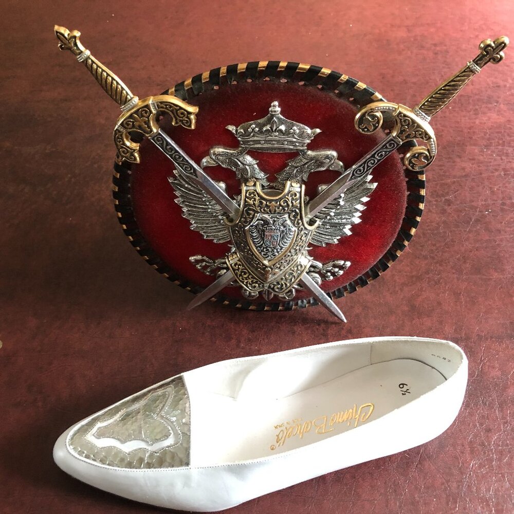 Womens  flat shoe, Silver Snake print Vamp. Leather Upper and Sole.MADE IN SPAIN